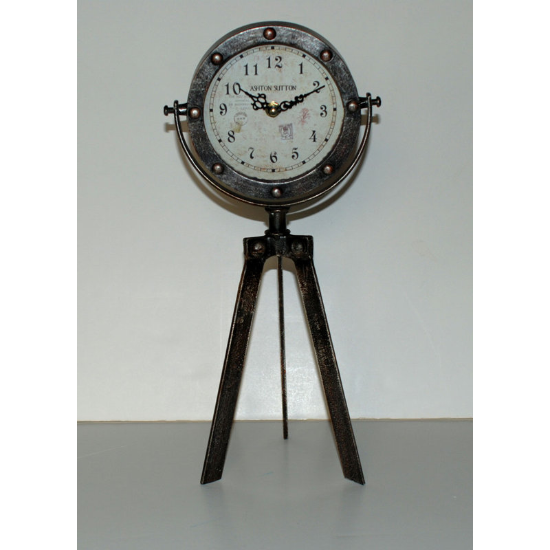 Ashton Sutton Tripod Table Clock & Reviews Wayfair